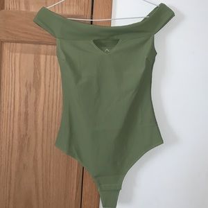 NWT Cupshe Green Bodysuit/swimsuit